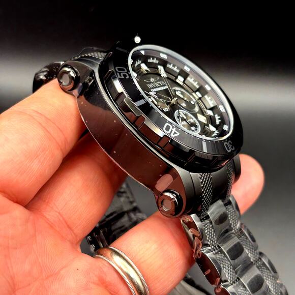 Invicta Coalition Forces 32727 Mens 52mm Black Stainless Chronograph Quartz 100m - Picture 7 of 17